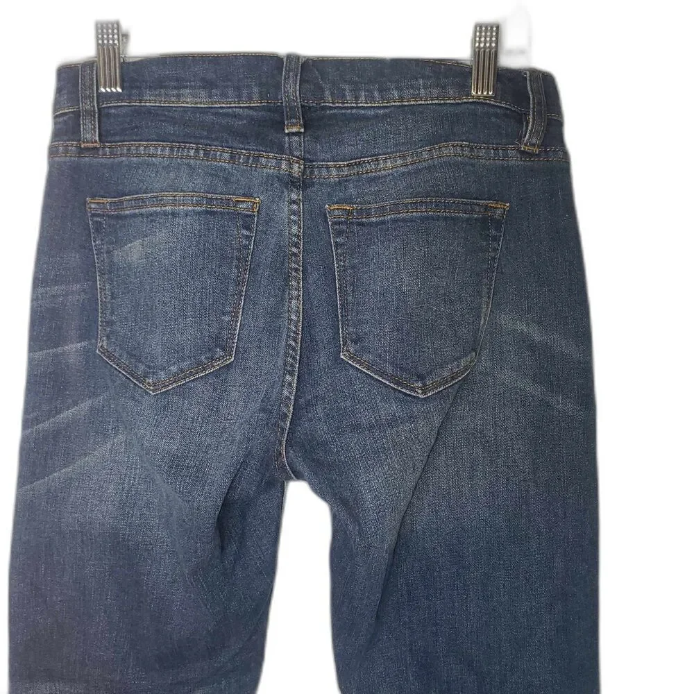 J. CREW Slim Broken In Boyfriend Denim Blue Jeans Women's Size 25